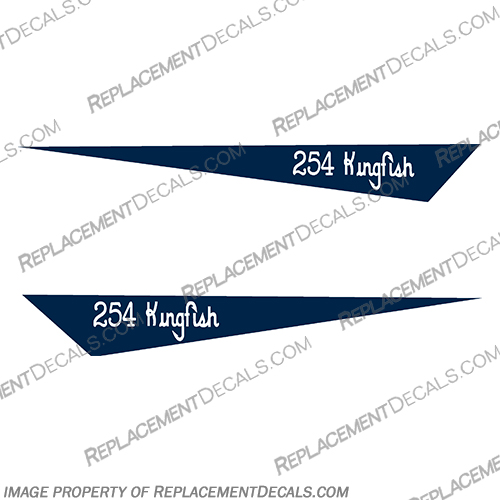 Grady White 254 Kingfish Pennant Decals  grady,white, gradywhite, grady white, offshore, 24, offshore 24, pendant, pendent, decals, stickers, kit, sides, side, grady, white, boats, 254, king, fish, boat, pennant, decal, sticker, kit, set, kingfish, kingfisher