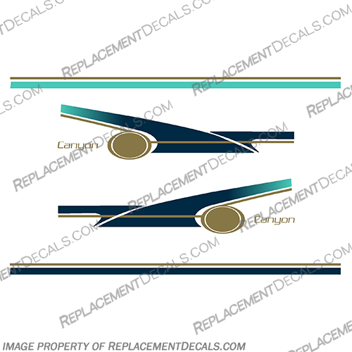 Grady White Boats Canyon Style Stripes Decals grady,white, gradywhite, grady white, boat, boats, canyon, style, stripe, stripes, decal, decals