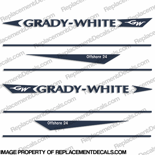 Grady White Offshore 24 Decal Kit INCR10Aug2021