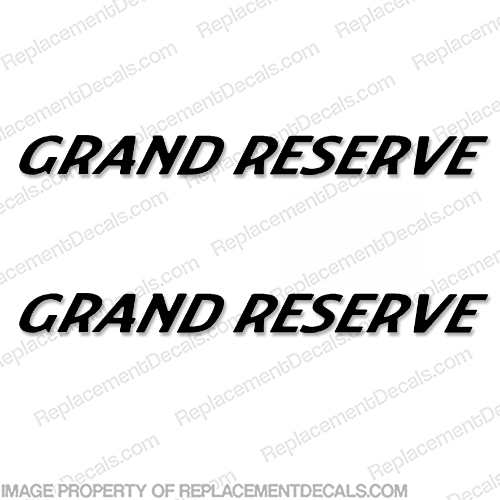 Grand Reserve RV Logo Decals - (Set of 2) Any Color! grand-reserve, grandreserve, INCR10Aug2021