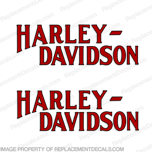 Harley-Davidson Fuel Tank Motorcycle Decals (Set of 2) - Style 14 INCR10Aug2021