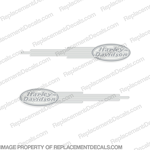Harley-Davidson Softail Standard Decal (Set of 2) Any Color!  *shown in medium grey harley, davidson, any, color, classic, harley, harley davidson, harleydavidson, 2006, standard, soft, tail, softail, softtail, emblem, logo, decal, sticker, tank, fuel, lettering, INCR10Aug2021