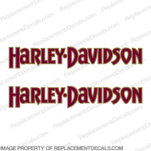 Harley-Davidson Fuel Tank Motorcycle Decals (Set of 2) - Style 3 INCR10Aug2021