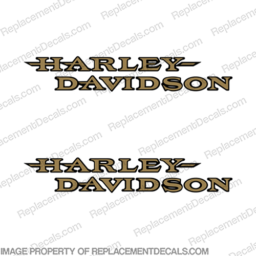 Harley-Davidson FXDL Dyna Low Rider Fuel Tank Motorcycle Decals (Set of 2) - Style 25 13604-01  harley, harley davidson, harleydavidson, davidson, fxdl, dyna, low rider, motor, cycle, fuel, gas, tank, label, emblem, decal, sticker, kit, set, style, 24, 13604-01, 13604