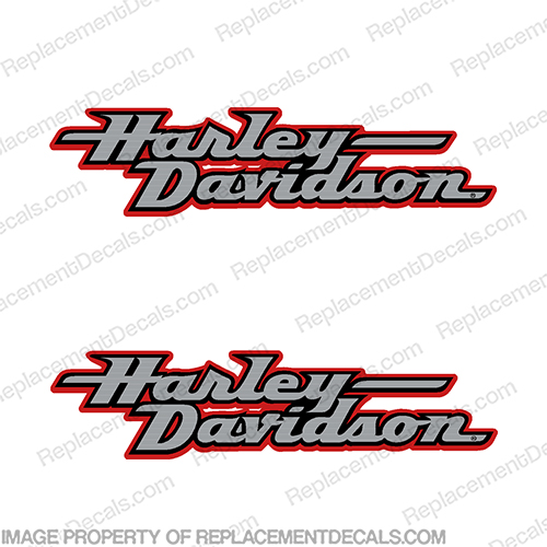 Harley-Davidson Dyna Convertible Super glide (Set of 2) - 2001 RED Harley, Davidson, harley davidson, soft, tail, conv, convertible, 2001, 01,  wr,k,r, harleydavidson, flsti, flstfi, fat, boy, dyna, low, rider, ryder, lowrider, lowryder, superglide, convertible, super, glide, decal, sticker, tank,INCR10Aug2021