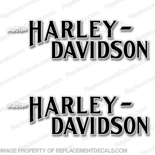 Harley-Davidson Fuel Tank Motorcycle Decals (Set of 2) - FXEF 1979 61236-78, fxef, Harley, Davidson, Harley Davidson, 1200,  road, king, 1970, 1971, 1972, 1973, 1974, 1975, 1976, 1977, 1978, 1979, 1980, 1981, 1982, , 2000, 99, 99, 00, 00, 2009, 2010, 2012, 2011, 2013, 2014, softtail, soft-tail, harley-davidson, v, decal, sticker, emblem, flhr, FLH, road, king, roadking,INCR10Aug2021