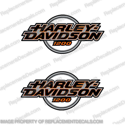Harley Davidson Sportster 1200 Decal Kit - 1995 - Orange - Silver - Black harley, davidson, harleydavidson, harley-davidson, sport, sportster, sportster1200, sportster 1200, 1200, 14433-95, INCR10Aug2021