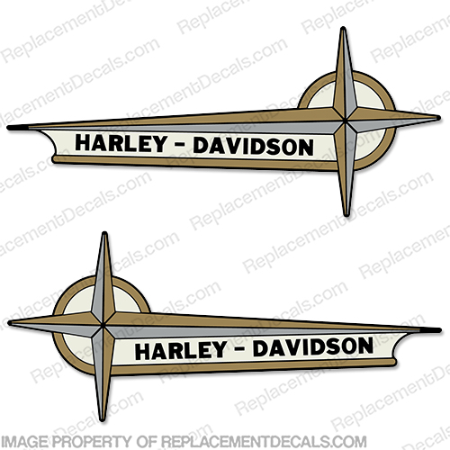 Harley Davidson Ranger Super-10 Pacer Scat Decals 1961-1962 (Set of 2) Harley, Davidson, Harley Davidson, soft, tail, 1961, 1962, softail, soft-tail, harley-davidson, ten, 10, INCR10Aug2021