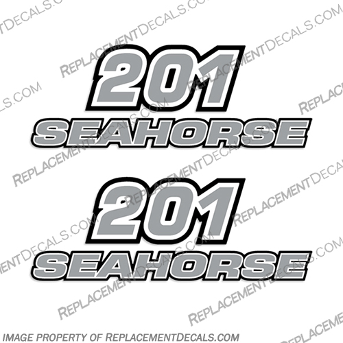 Hydra-Sports  201 Sea Horse Dual Console Decals - Set of 2 201, seahorse, sea, horse, console, boat, decal, stickers, decals, set, of, 2, dual, hydrasports, hydra, sports, hydra-sports, 
