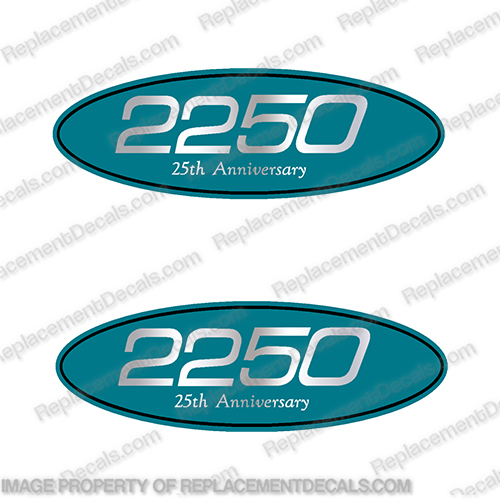 HydraSports 2250 25th Anniversary Boat Decal hydra,sports,boats,2250,boat,decal,sticker,kit,set,of,two,decals,25th, anniversary