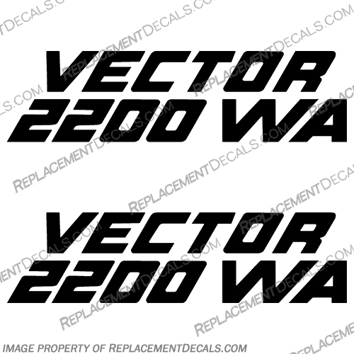 HydraSports Vector 2200 WA Decal (Set of 2)  boat, decals, hydra, sports, vector, 2200, WA, wa, logo, stickers, decal, sport, hydrasports, hydrasport, hydrosport, hydrosports, INCR10Aug2021