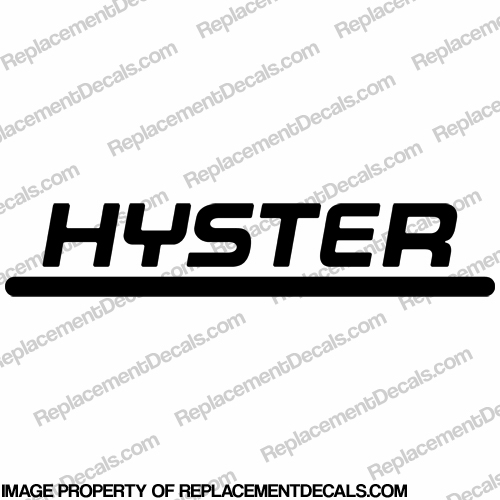Hyster Forklift Decal - Any Color! INCR10Aug2021