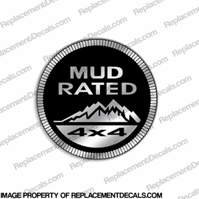 Jeep "Mud Rated 4x4" Decal INCR10Aug2021