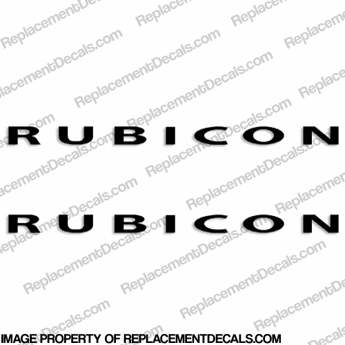 Jeep "RUBICON" Decals (Set of 2) INCR10Aug2021