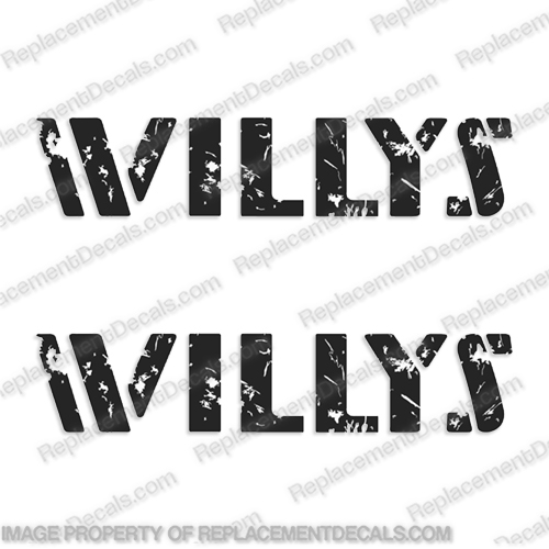 Jeep Willys Decal (set of 2) INCR10Aug2021