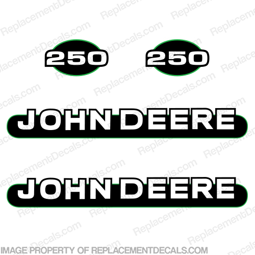 John Deere 250 Skid Steer Decals INCR10Aug2021