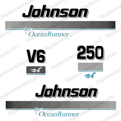 Johnson 250hp OceanRunner Decals ocean runner, ocean-runner, INCR10Aug2021