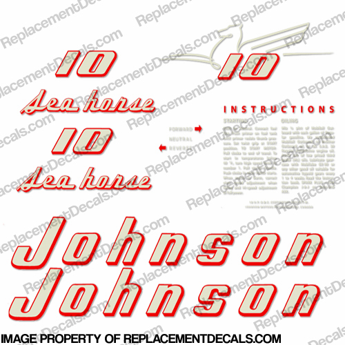 Johnson 1955 10hp Decals INCR10Aug2021