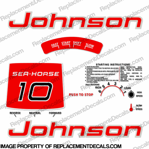 Johnson 1961 10hp Decals INCR10Aug2021