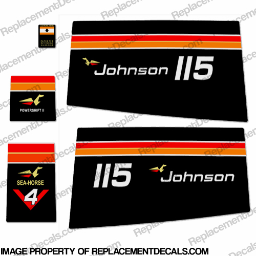 Johnson 1975 115hp Decals INCR10Aug2021