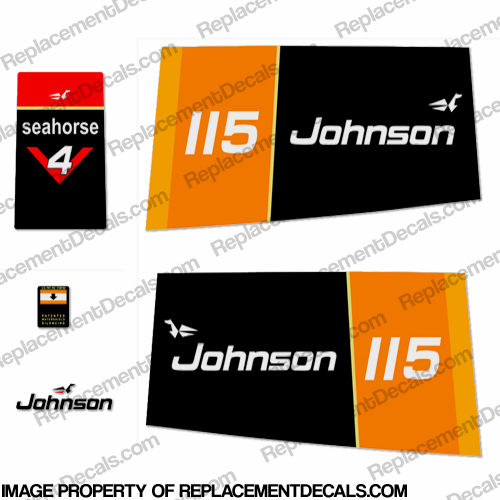 Johnson 1976 115hp Decals INCR10Aug2021