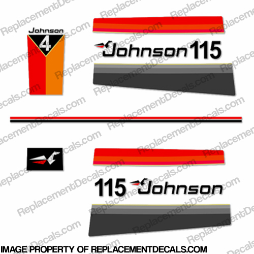 Johnson 1977 115hp Decals INCR10Aug2021