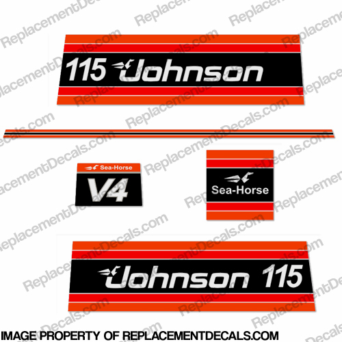 Johnson 1981 115hp Decals INCR10Aug2021