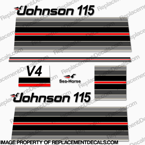 Johnson 1982 115hp Decals INCR10Aug2021