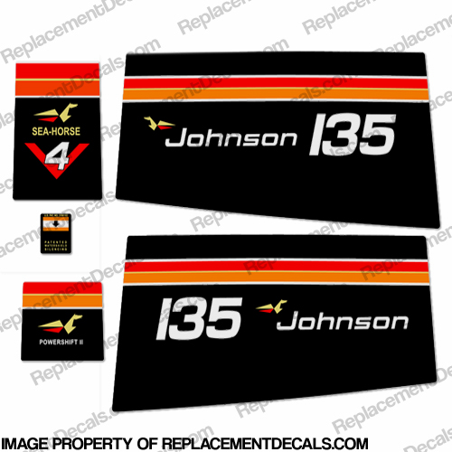 Johnson 1975 135hp Decals INCR10Aug2021