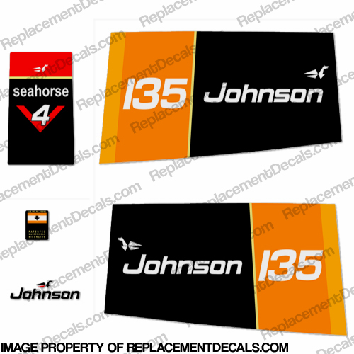 Johnson 1976 135hp Decals INCR10Aug2021