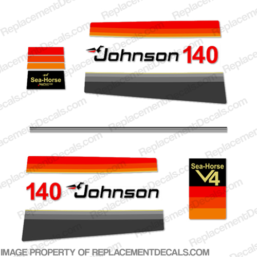Johnson 1978 140hp V4 Decals INCR10Aug2021