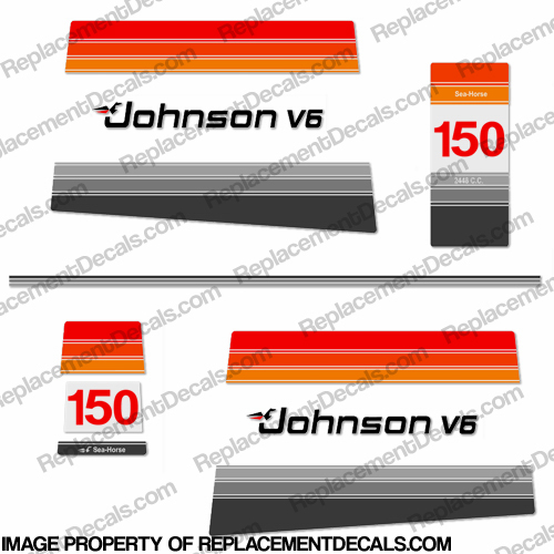 Johnson 1980 150hp Decals INCR10Aug2021