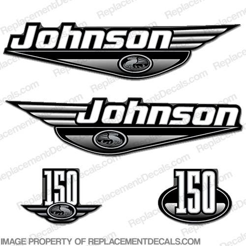 Johnson 150hp Decals - 1999 (Black) INCR10Aug2021