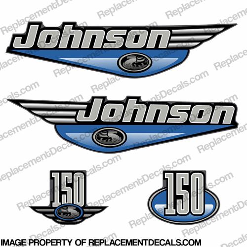 Johnson 150hp Decals - 1999 (Blue) INCR10Aug2021