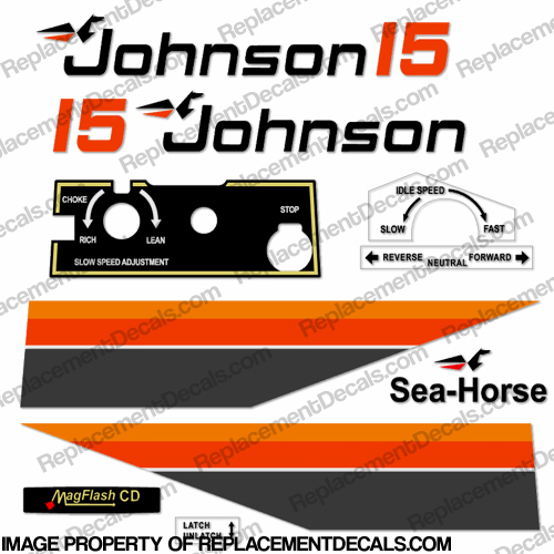 Johnson 1979 15hp Decals INCR10Aug2021