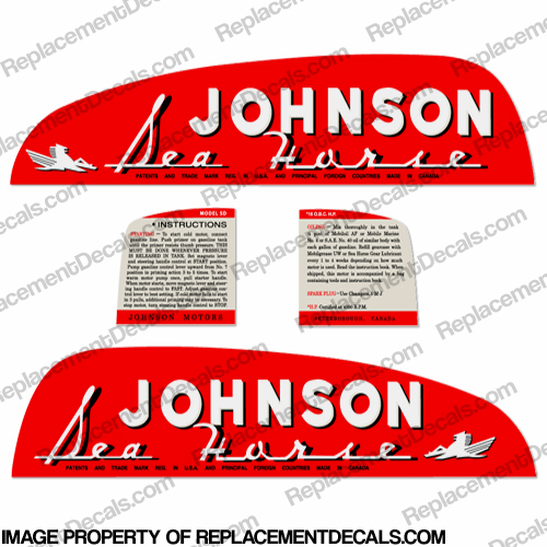 Johnson 1950 16hp Decals INCR10Aug2021