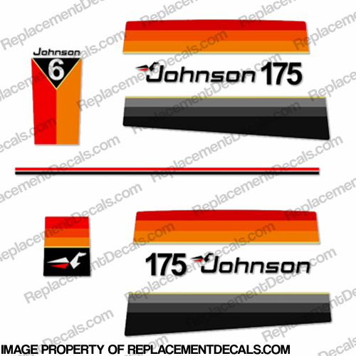 Johnson 1977 175hp Decals INCR10Aug2021