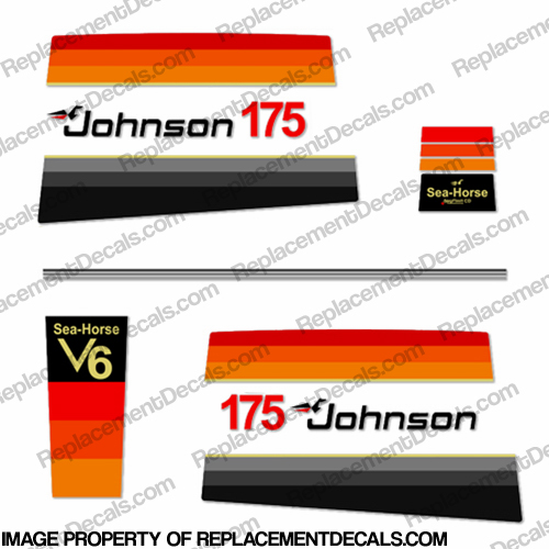 Johnson 1978 175hp Decals INCR10Aug2021