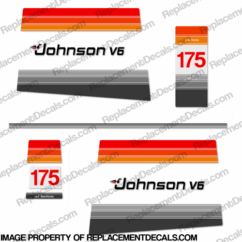 Johnson 1980 175hp Decals INCR10Aug2021