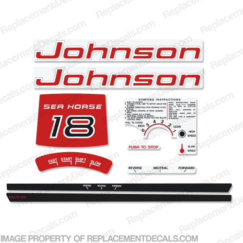 Johnson 1960 18hp Decals INCR10Aug2021