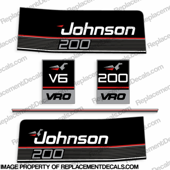 Johnson 1989 200hp VRO Decals INCR10Aug2021