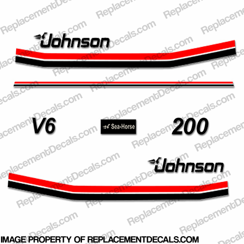 Johnson 1983 200hp Decals 