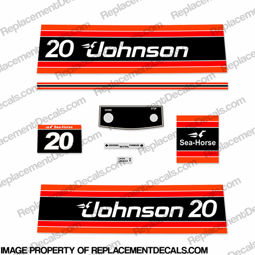 Johnson 1981 20hp Decals INCR10Aug2021