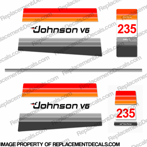 Johnson 1980 235hp Decals INCR10Aug2021