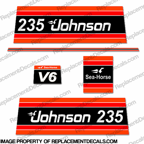 Johnson 1981 235hp Decals INCR10Aug2021