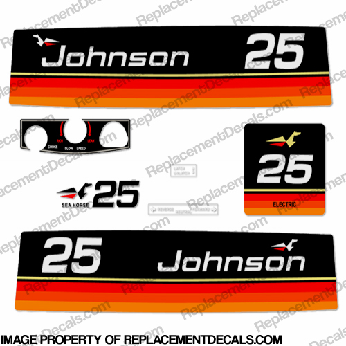 Johnson 1974 25hp - Electric Decals INCR10Aug2021