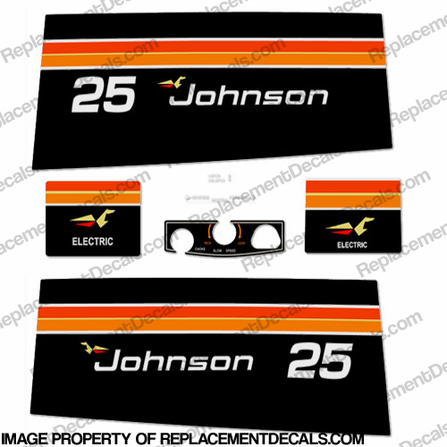Johnson 1975 25hp - Electric Decals INCR10Aug2021