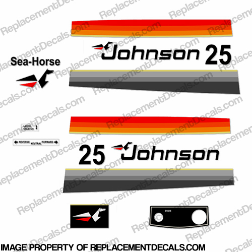 Johnson 1977 25hp - Electric Decals INCR10Aug2021