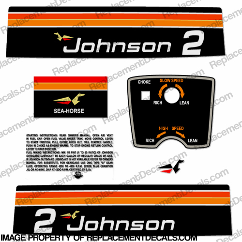 Johnson 1975 2hp Decals INCR10Aug2021