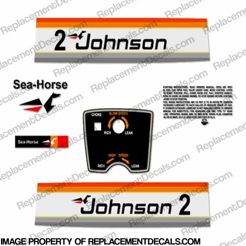 Johnson 1977 2hp Decals INCR10Aug2021